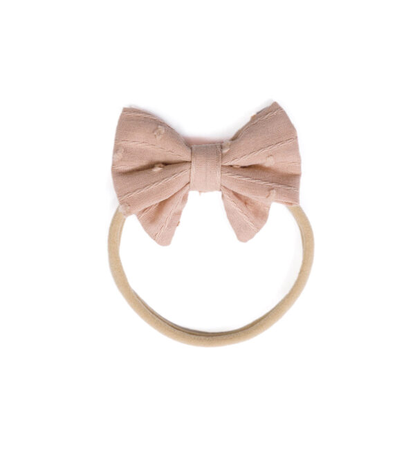 Little Bow Headband Blush