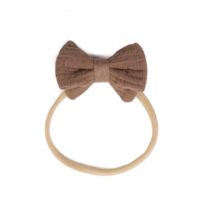 Little Bow Headband Chocolate