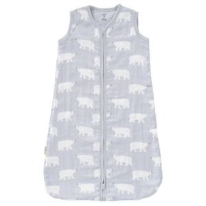 Fresk Muslin Schlafsack Polar Bear Grau F100 17 Proudbaby