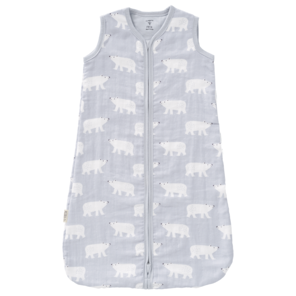 Fresk Muslin Schlafsack Polar Bear Grau F100 17 Proudbaby