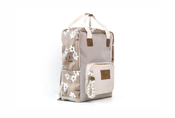 Mrs.ertha Rucksack Kindergarten Beige Braun Flower Garden Vorschule 7427136802132 02
