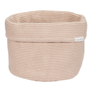 0008443 Pflegekorbchen Rund Gestrickt Beige 550